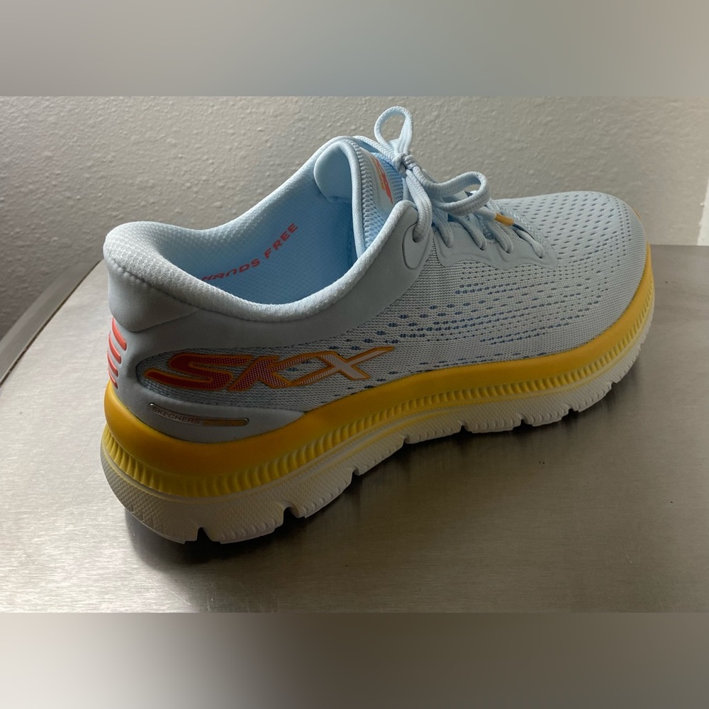 SKECHERS… WOMENS SUMMIT PLUS
BLUE AND YELLOW SNEAKERS - Picture 9 of 16